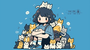 猫咪陪伴