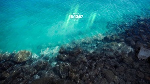 碧绿色大海