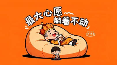 最大心愿躺着不动
