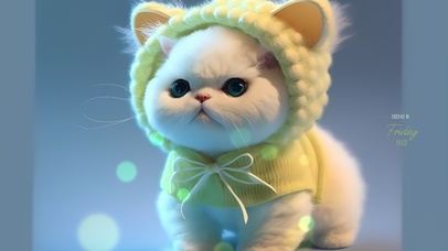 可爱乖巧呆萌猫咪