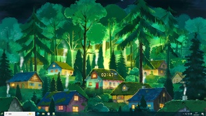 奇幻色彩的森林小镇