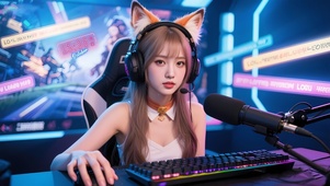 猫耳电竞女主播