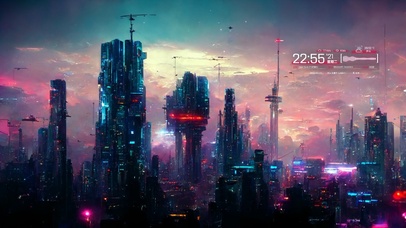 4K赛博朋克城市