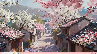 世外桃源花瓣满天