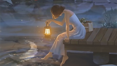 一捧月光与闪烁烛光