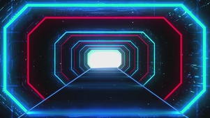 炫酷蓝色粒子方格(无限循环)