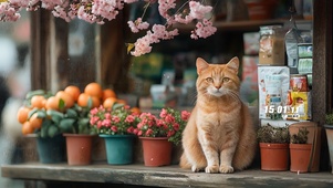 清新店前小猫