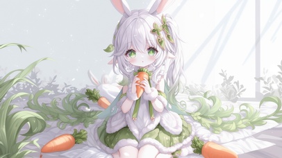 雪墨壁纸丨纳西妲丨兔耳少女丨