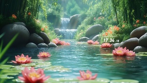 竹林小溪