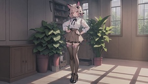 可爱性感兔耳黑丝萝莉美女妹子