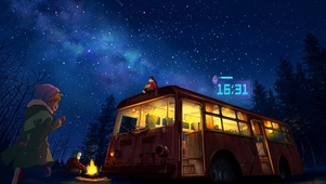 唯美夜晚星空流星