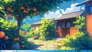 阳光橘子庭院