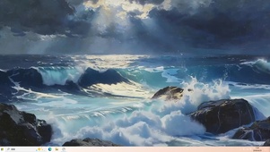 黑云海浪桌面主题