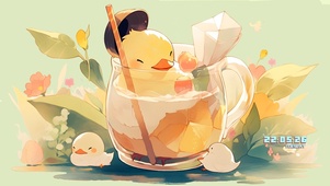 乘凉的小鸭子