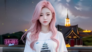 粉发治愈少女