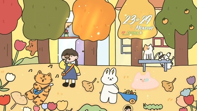 唯美治愈卡通场景