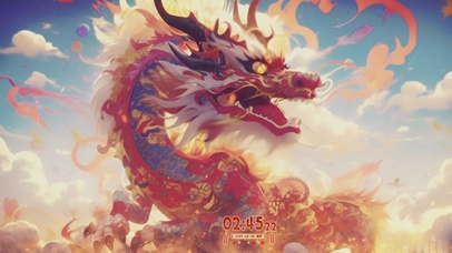 龍年大吉の炎龍賀年