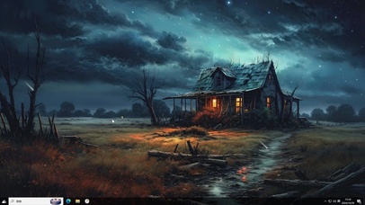 乡村夜景-桌面主题