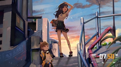 4K超清眺望远方的女孩