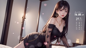黑衣美女