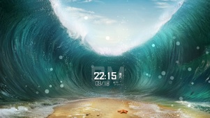 海浪翻涌