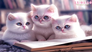 三只可爱小猫