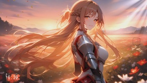 阳光美女骑士