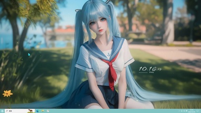 JK制服双马尾白丝女孩主题