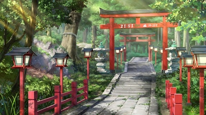 唯美治愈森林风景（带真实时间）