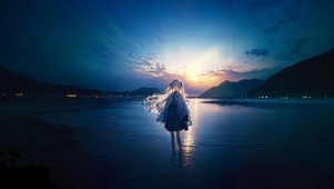 夕阳美女