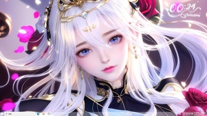 4k可爱粉色爱心美少女女神