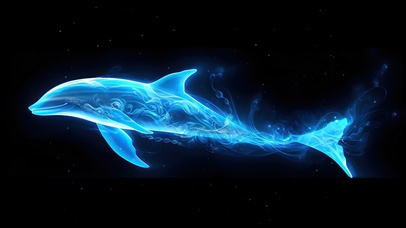 梦幻发光海豚
