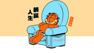 躺平人生的加菲猫