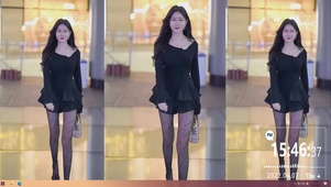 高跟黑丝美女