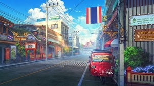 治愈泰国街道风景