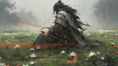 4k唯美古装水墨风侠客