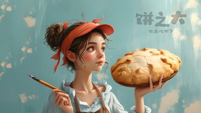 打工人之饼之大 亿点吃不下