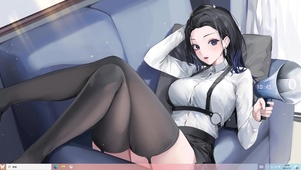 短发少女——【主题桌面】