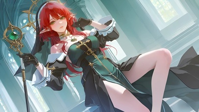 夏空-修女制服美女