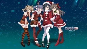 4k圣诞节女孩