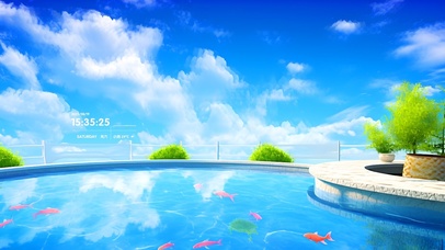 白云清新锦鲤泳池