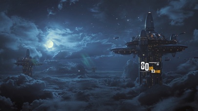 4K唯美天空基站