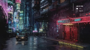 赛博朋克雨滴