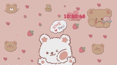 4K可爱的草莓兔