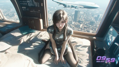 她的睫毛如羽毛般轻盈