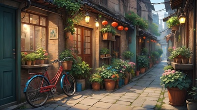 充满生活气息的小巷