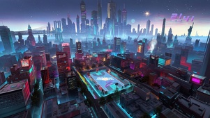 4k 赛博朋克未来城市