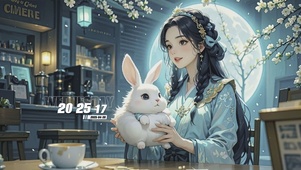 女孩与兔子