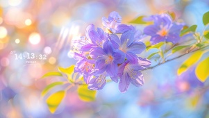 护眼紫色花朵