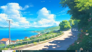4K唯美海景公路主题